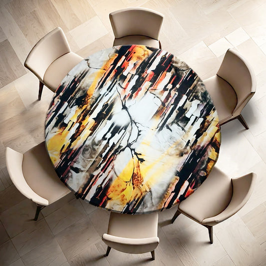 Tribal Rhythm Round Tablecloth