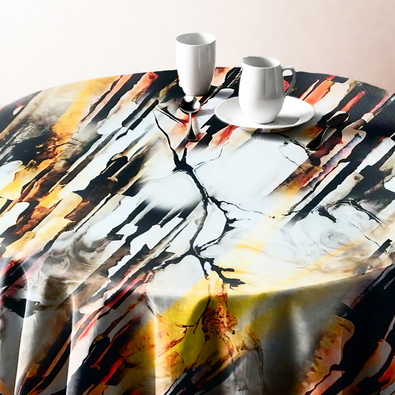 Tribal Rhythm Round Tablecloth