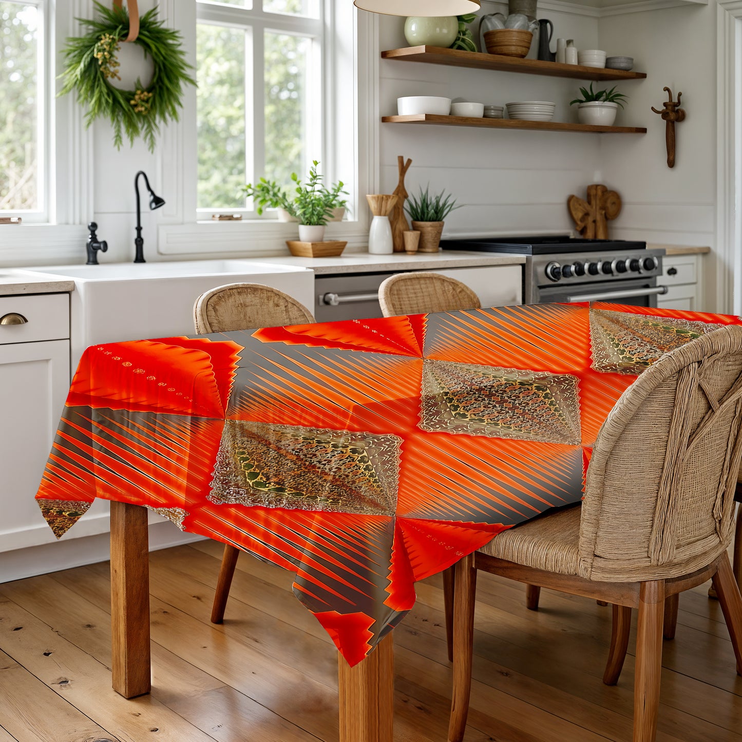 Tribal Diamonds Rectangle Tablecloth