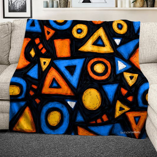 Tribal Energy Light Weight Fleece Blanket by Wikus Schalkwyk