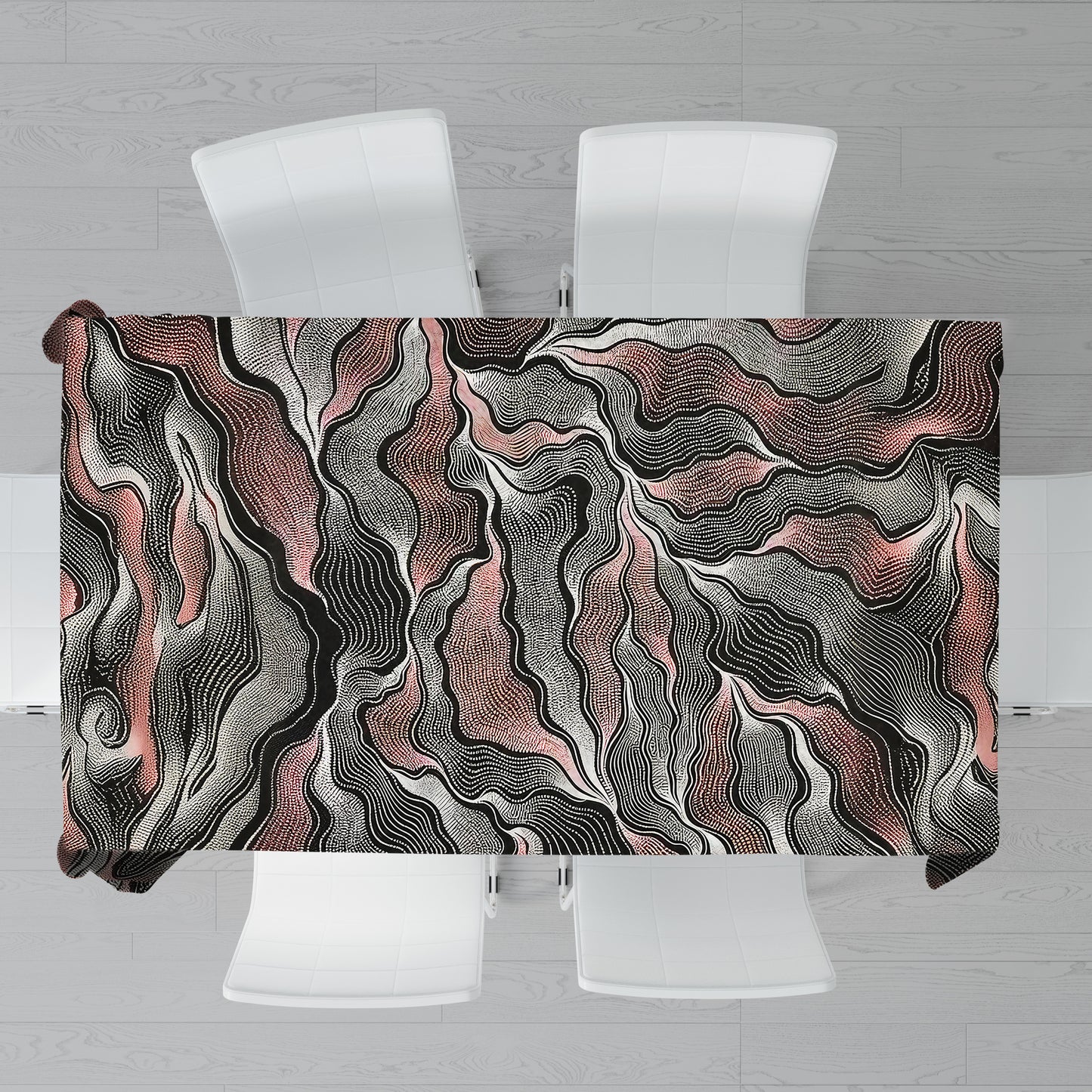 Tribal Ethereal Flow Rectangle Tablecloth