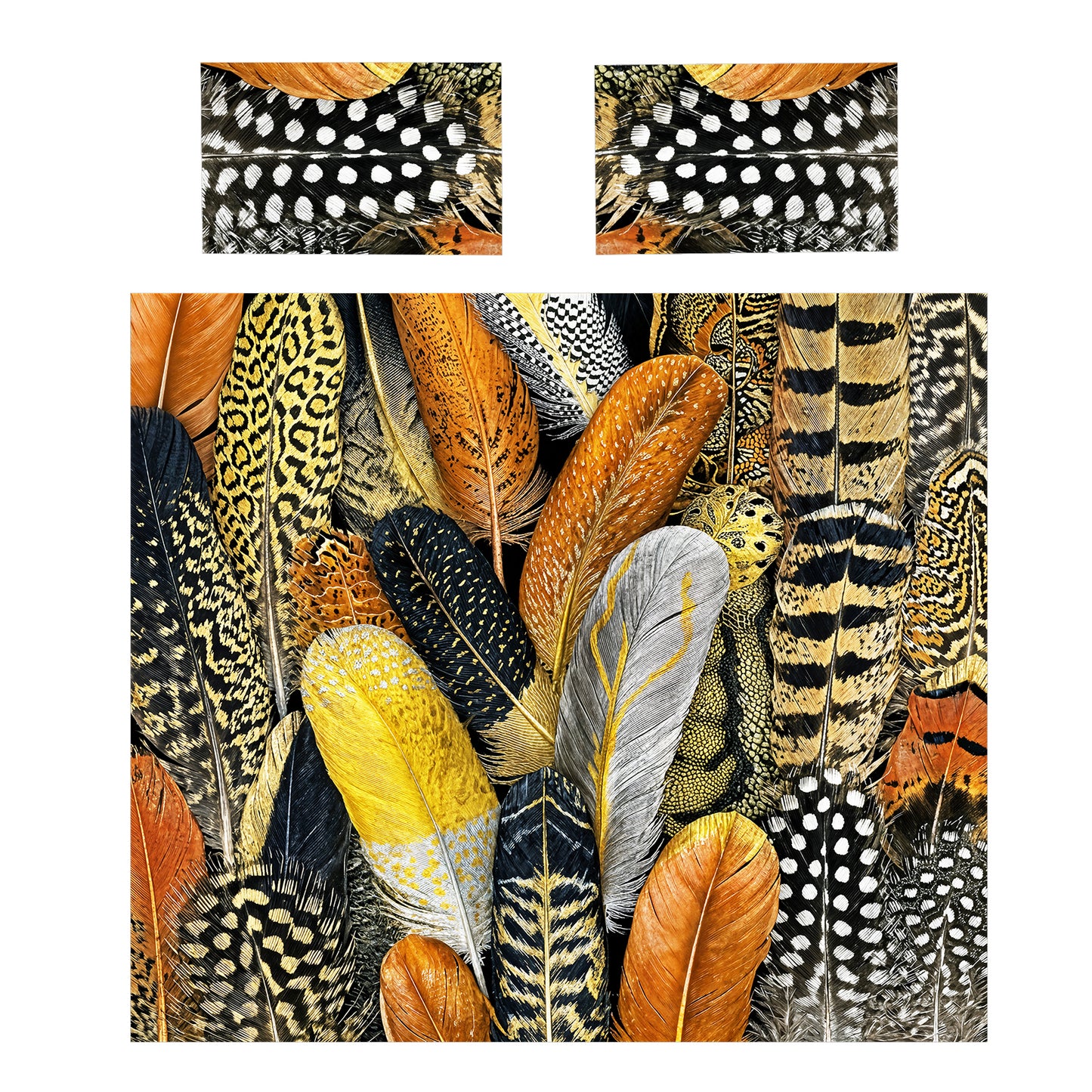 Tribal Feathers Duvet Cover Set