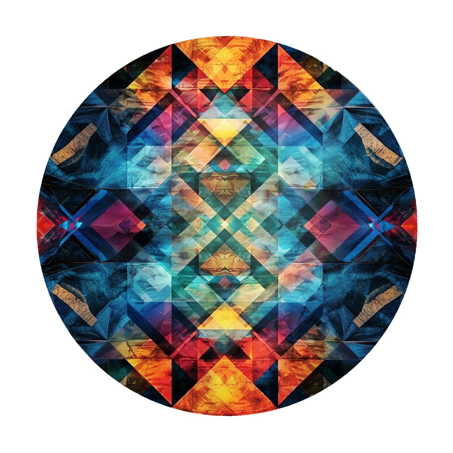 Tribal Prism Round Tablecloth