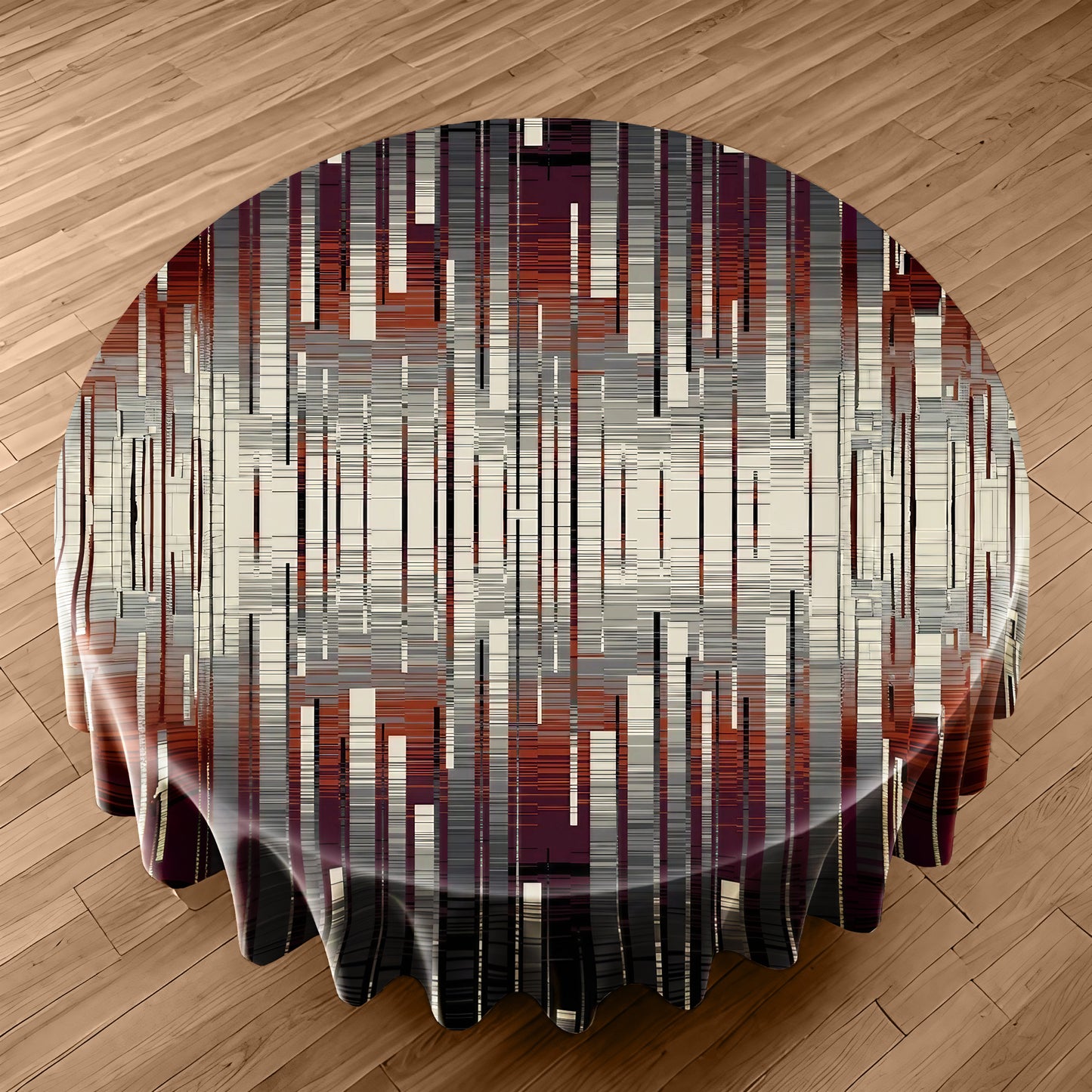 Tribal Soft Collision Round Tablecloth