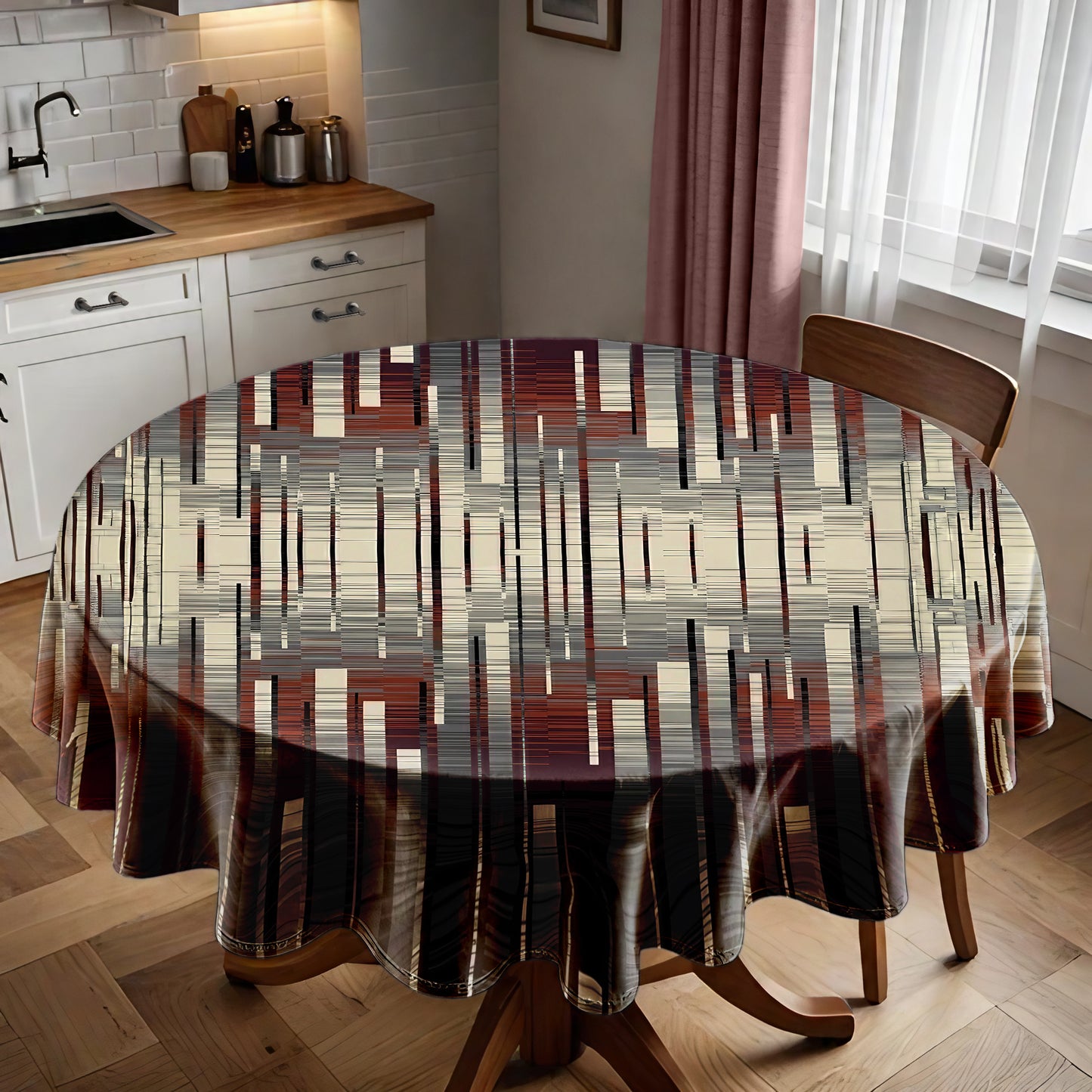 Tribal Soft Collision Round Tablecloth