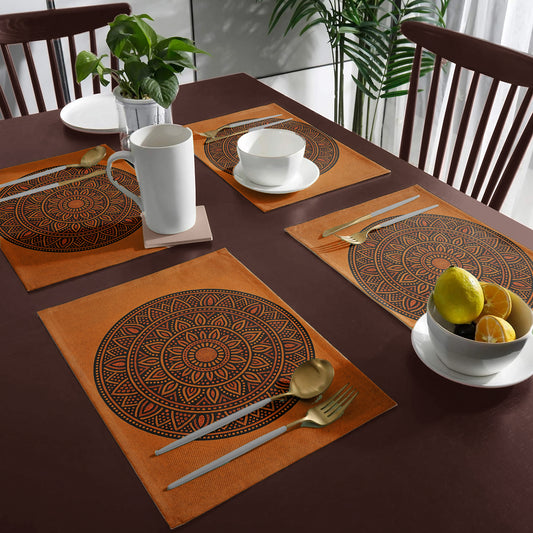 Tribal Sun Mandala Placemats by Nathan Pieterse