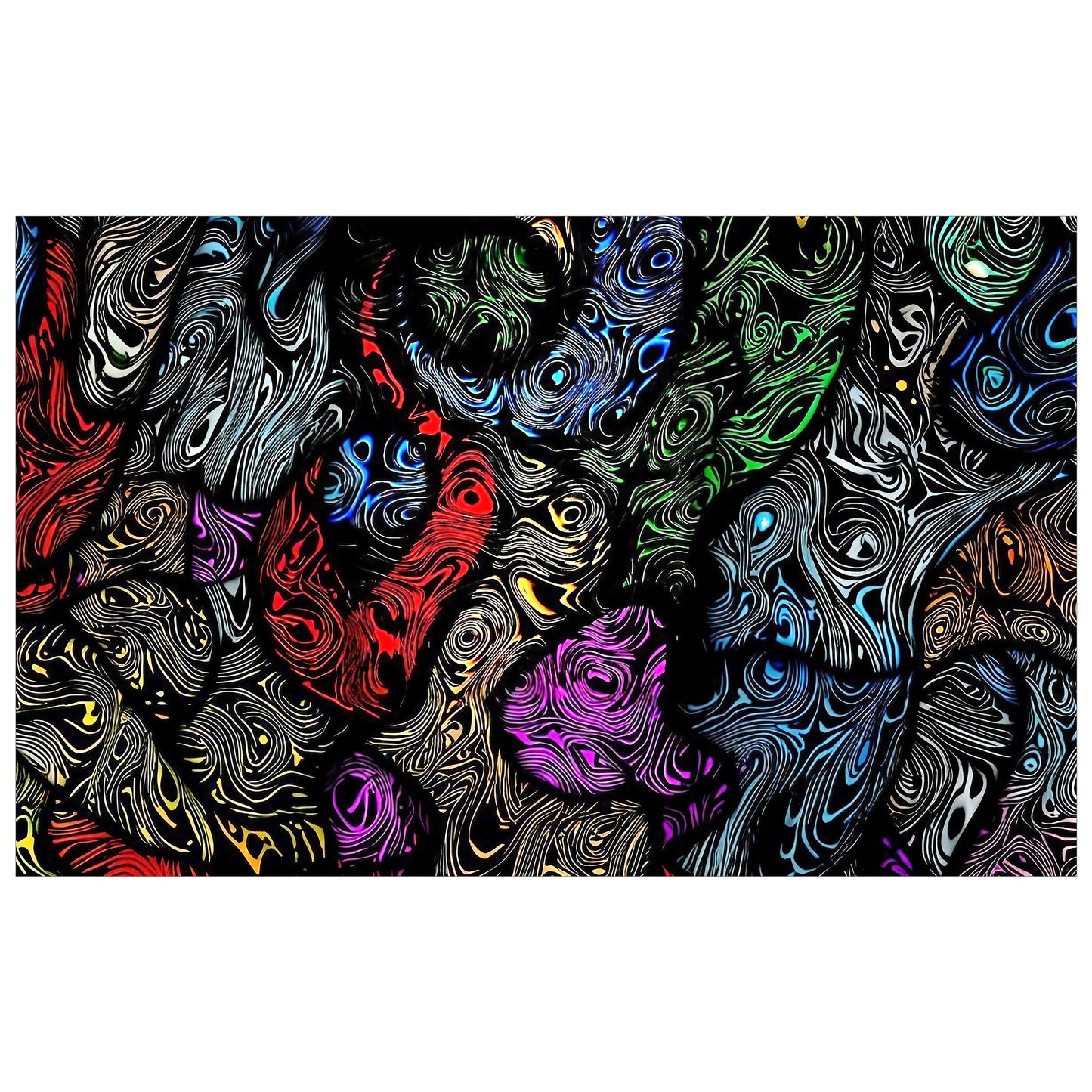 Tribal Tidal Reflections Rectangle Tablecloth
