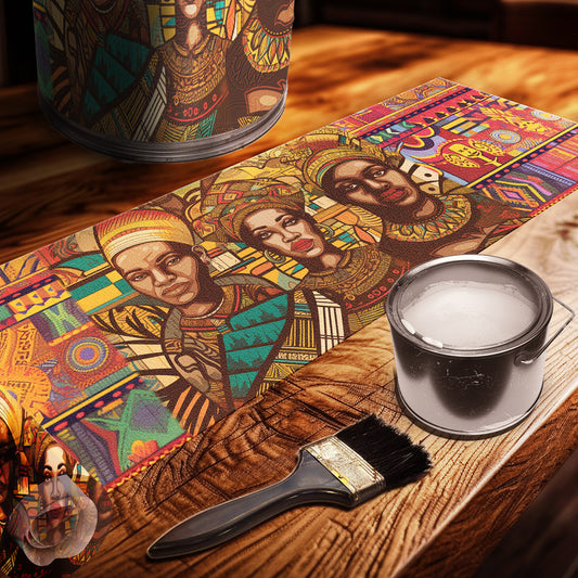 Tribe Of Africa Decoupage Drum Cover