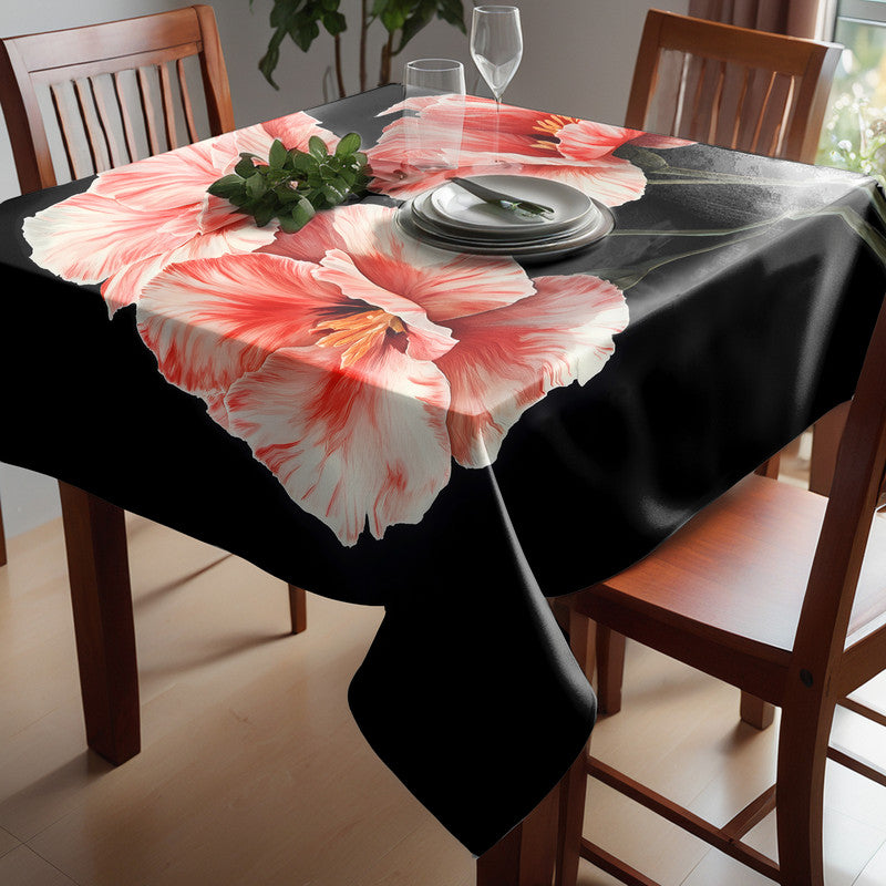 Trio Flowers Square Tablecloth