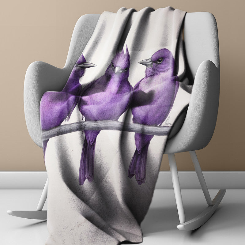 Trio in Amethyst Light Weight Fleece by Nathan Pieterse