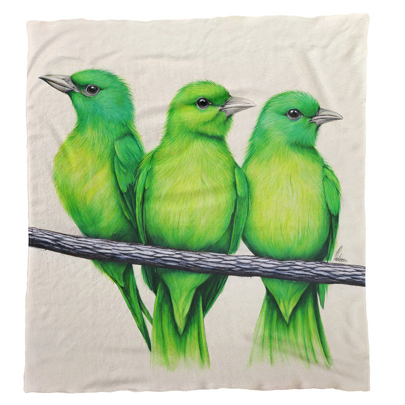 Trio in Jade Light Weight Fleece by Nathan Pieterse