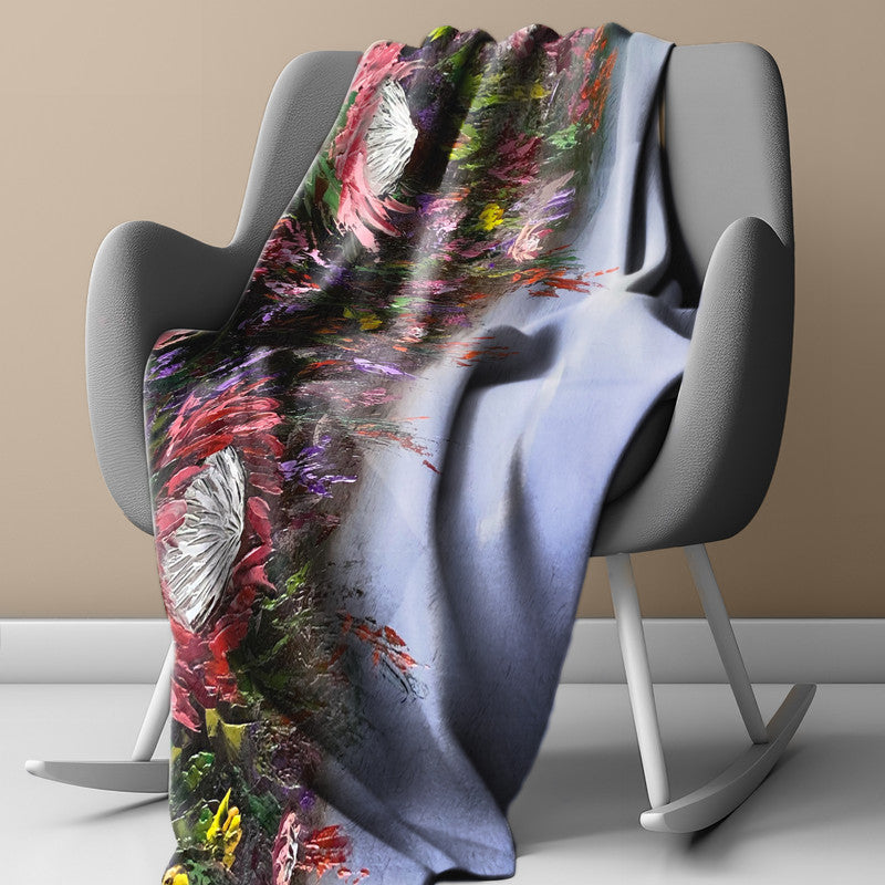 Tripple king protea Light Weigt Fleece Blanket By Juanette Menderoi