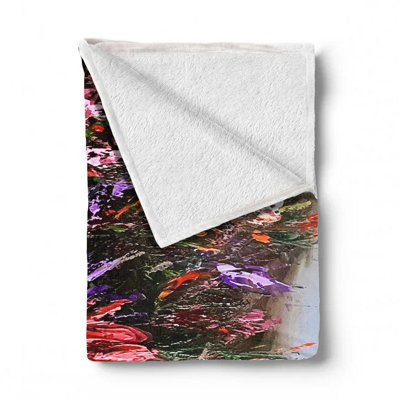 Tripple king protea Light Weigt Fleece Blanket By Juanette Menderoi