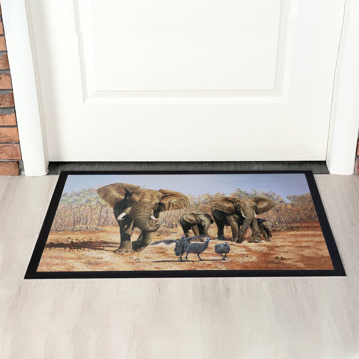 Trooping Of The Colour Door Mat by Delene Lambert