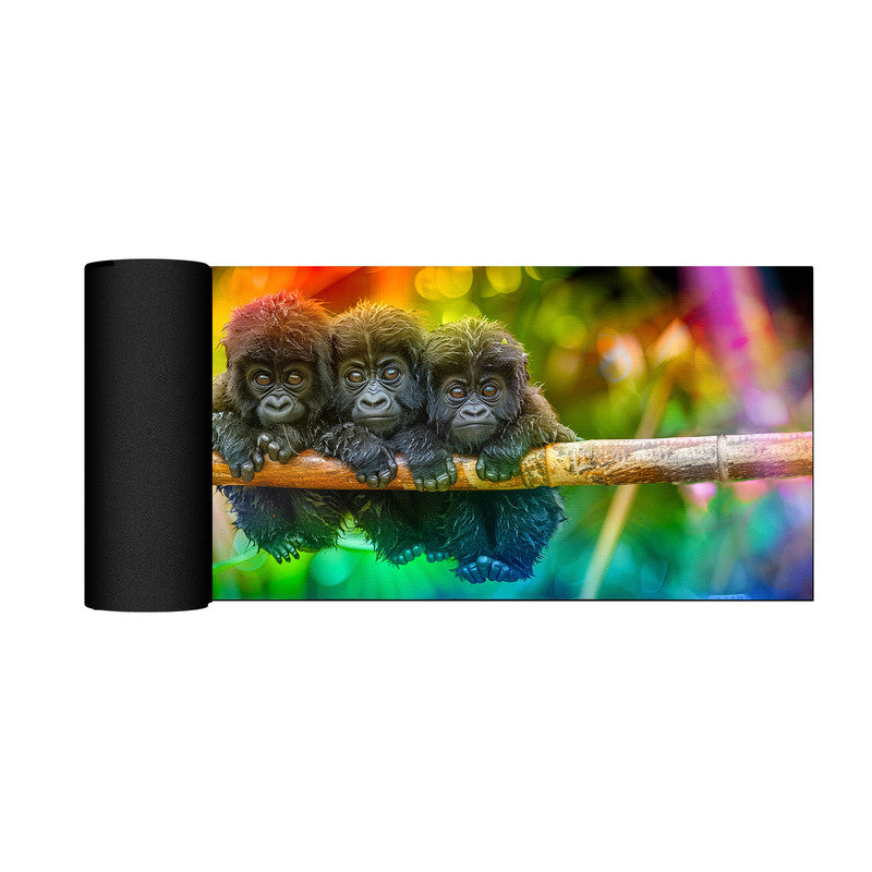 Tropical Baby Gorilla Large Desk Pad