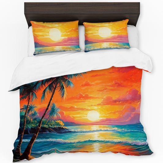 Tropical Sunset Duvet Cover Set