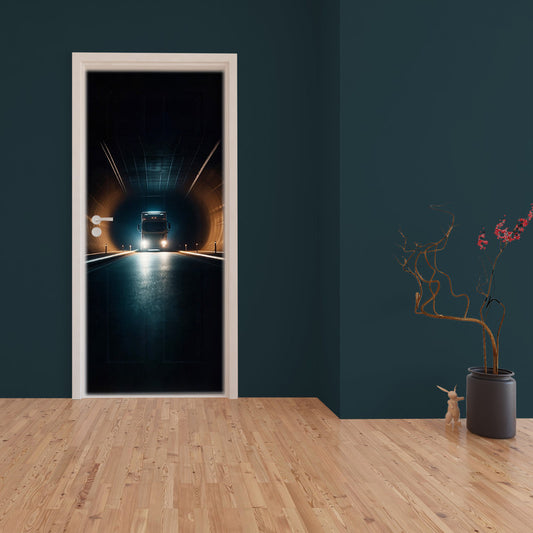 Truck in Tunnle Door Decoupage