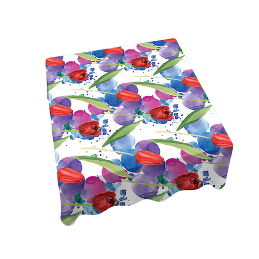 Tulips in Season Square Tablecloth