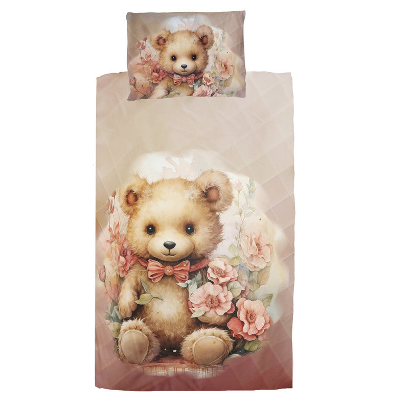Tumbles The Floral Teddy Cot Set