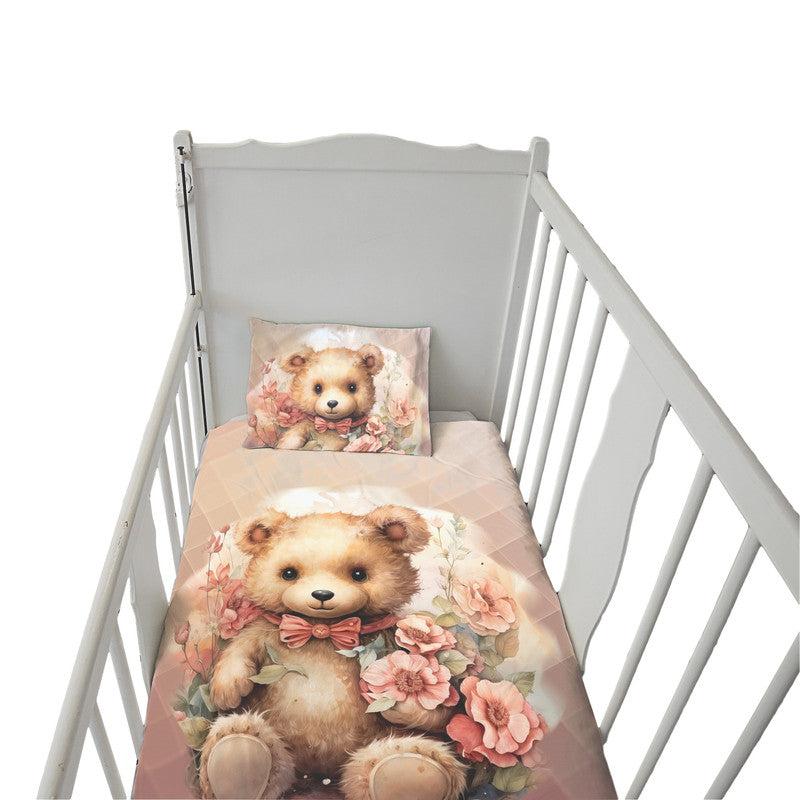 Tumbles The Floral Teddy Cot Set