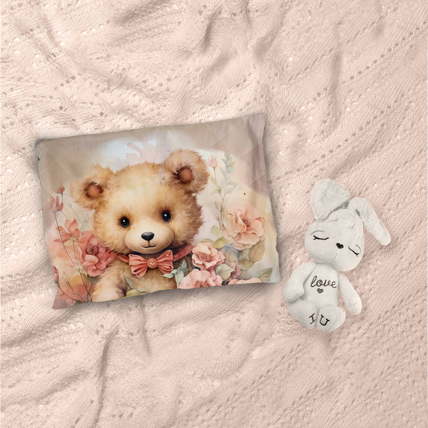 Tumbles The Floral Teddy Cot Set