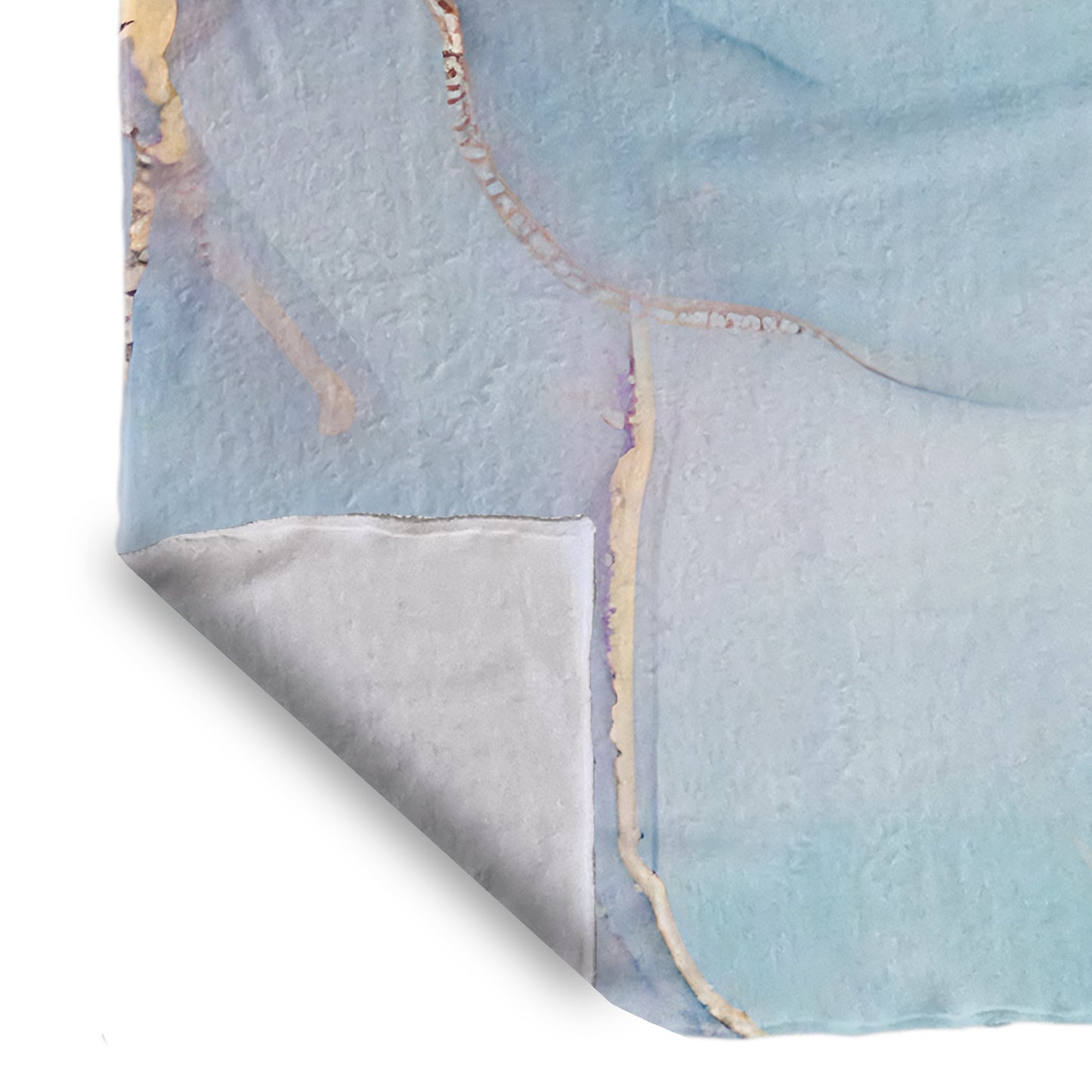 Turquoise and Purple Light Bed Throw