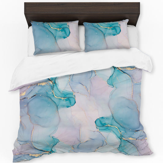 Turquoise and Purple Duvet Cover Set