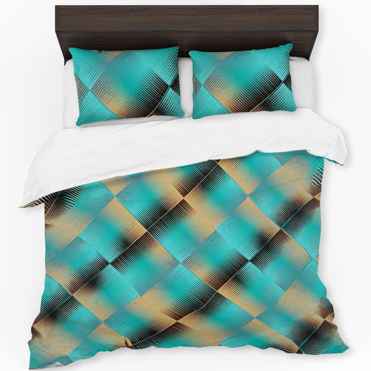 Turquoise Thunder Duvet Cover Set