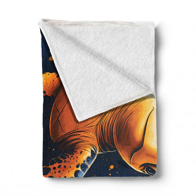 Turtle Light Weight Fleece Blanket by Wikus Schalkwyk