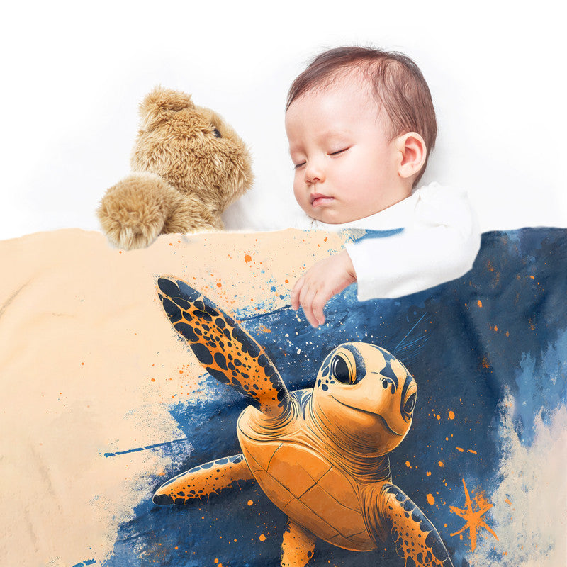 Turtle Minky Blanket by Wikus Schalkwyk