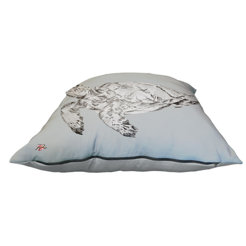 Turtle Sketch Left on Grey Luxury Scatter by Fifo