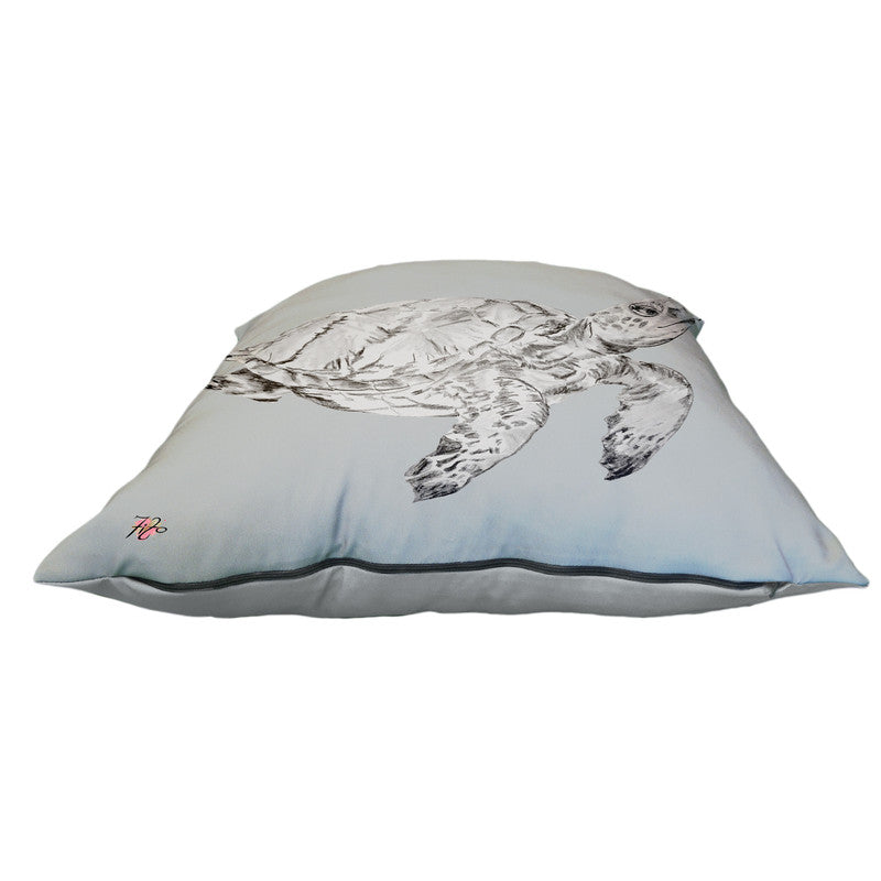 Turtle Sketch Right on Grey Luxury Scatter by Fifo