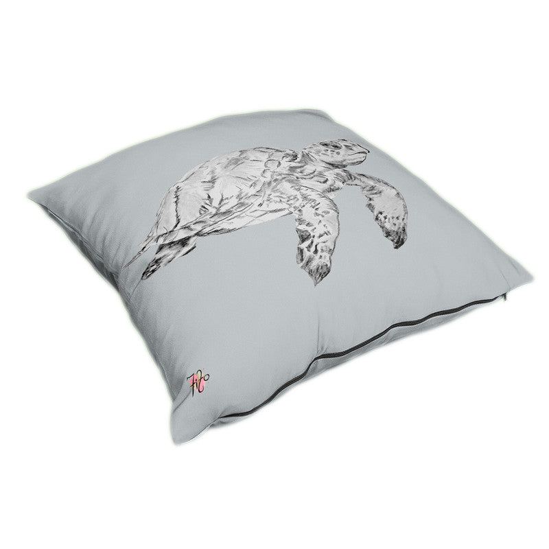 Turtle Sketch Right on Grey Luxury Scatter by Fifo