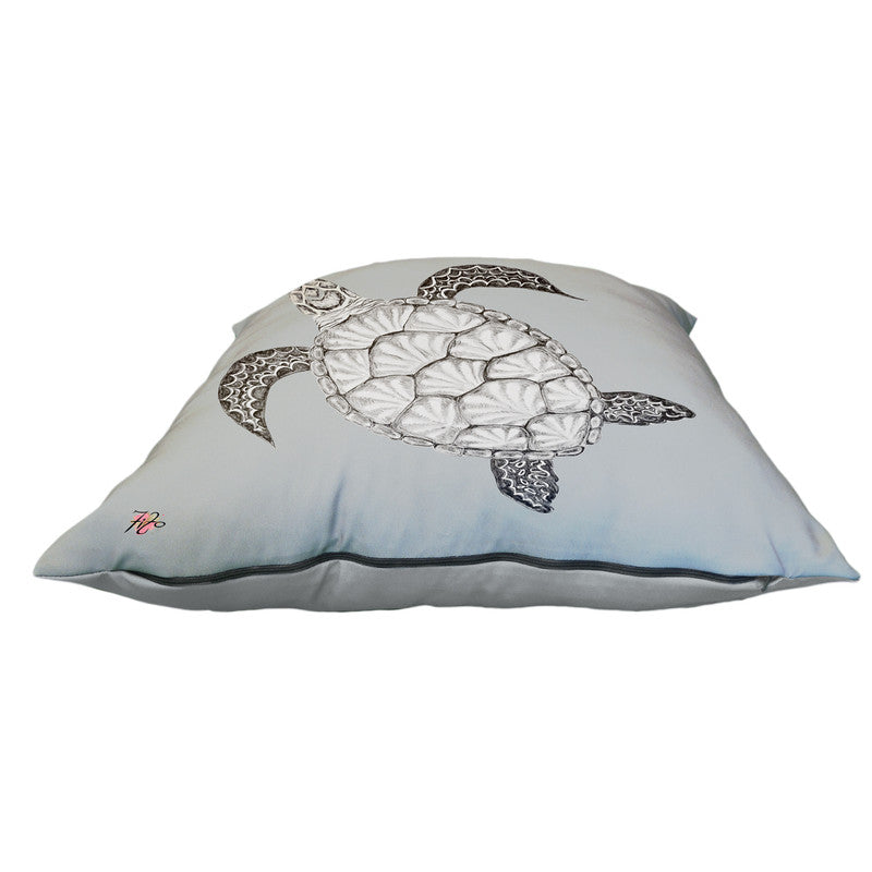 Turtle View Left on Grey Luxury Scatter by Fifo