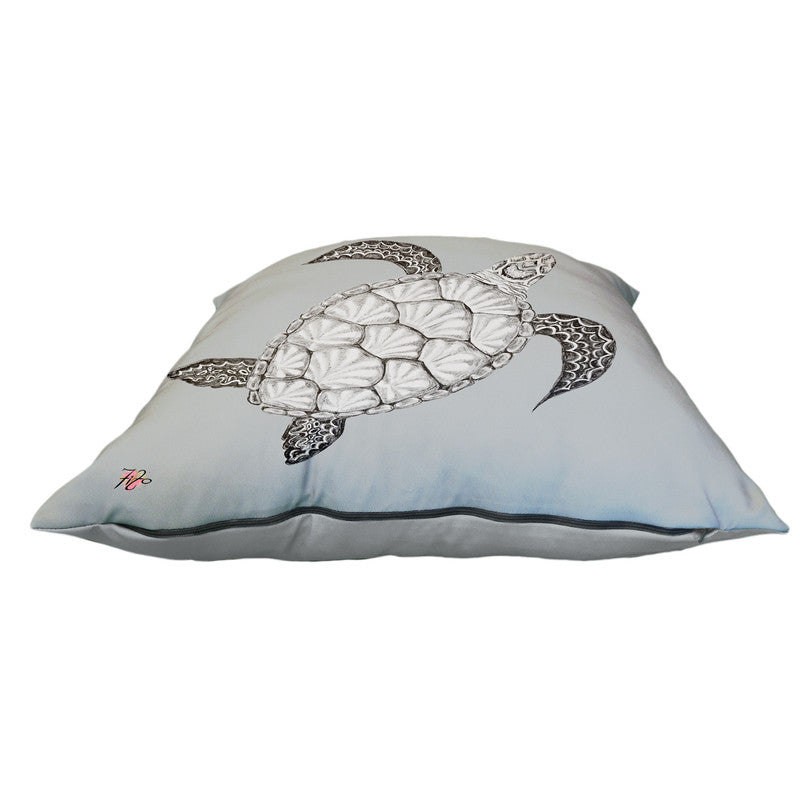 Turtle View Right on Grey Luxury Scatter by Fifo