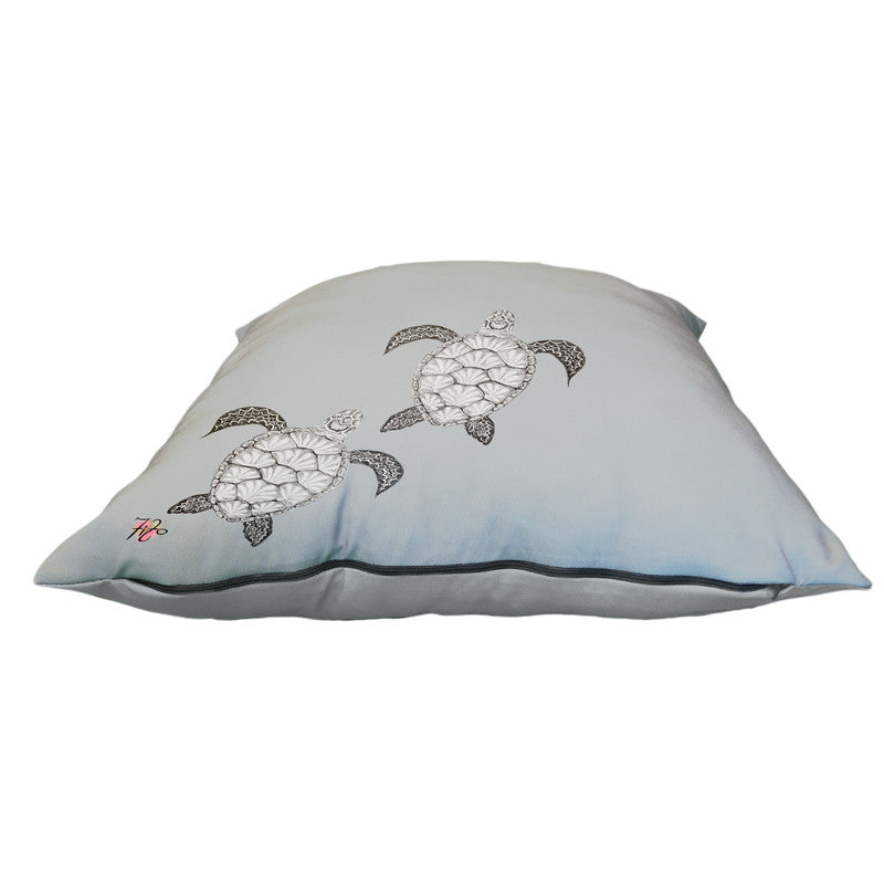 Turtle View Rising on Grey Luxury Scatter by Fifo