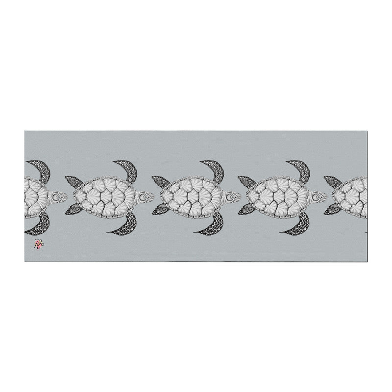 Turtle View on Grey Desk Pad by Fifo