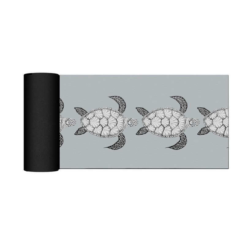 Turtle View on Grey Desk Pad by Fifo