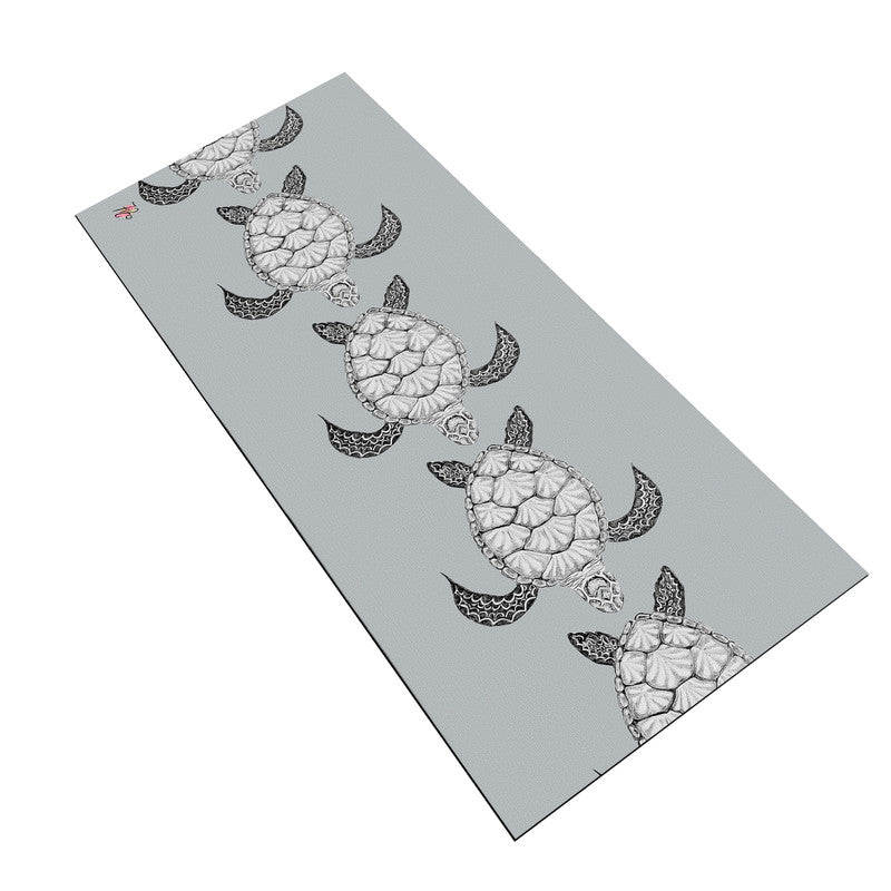 Turtle View on Grey Desk Pad by Fifo
