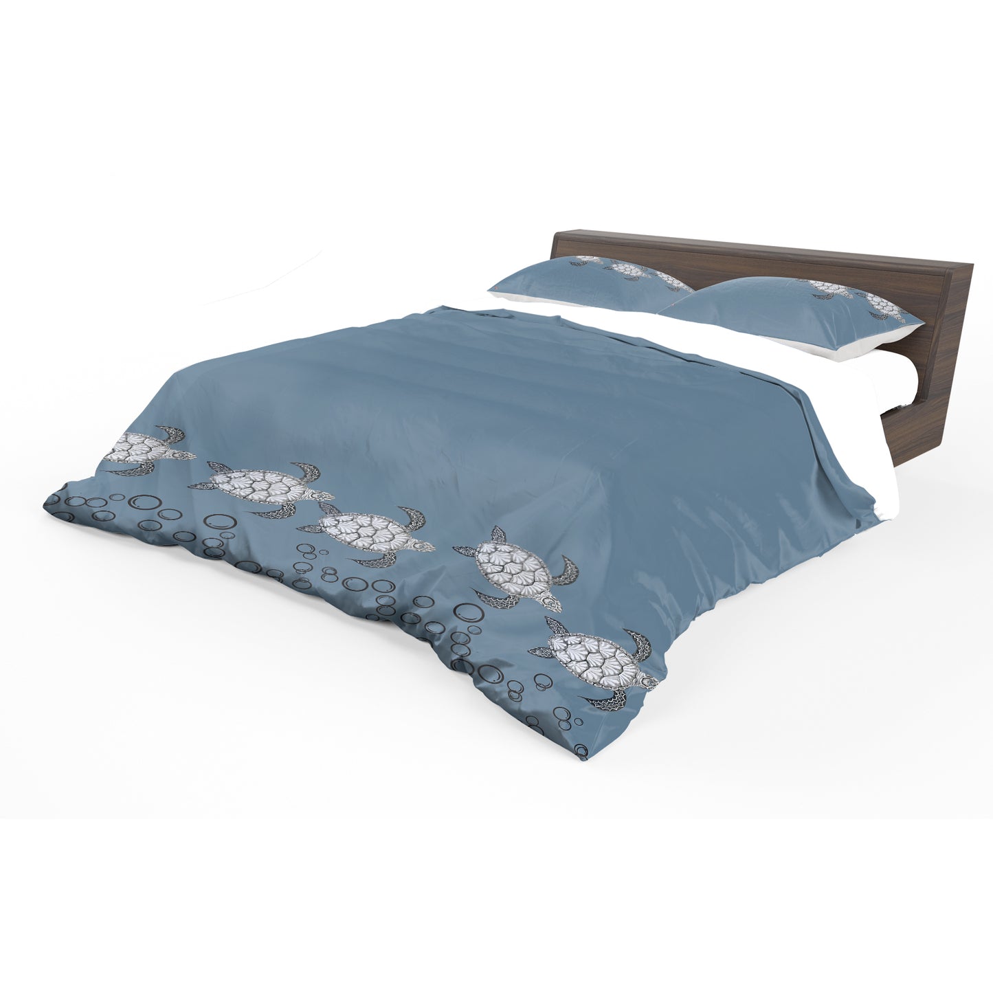 Turtle View On Chartreuse Duvet Cover Set by Fifo
