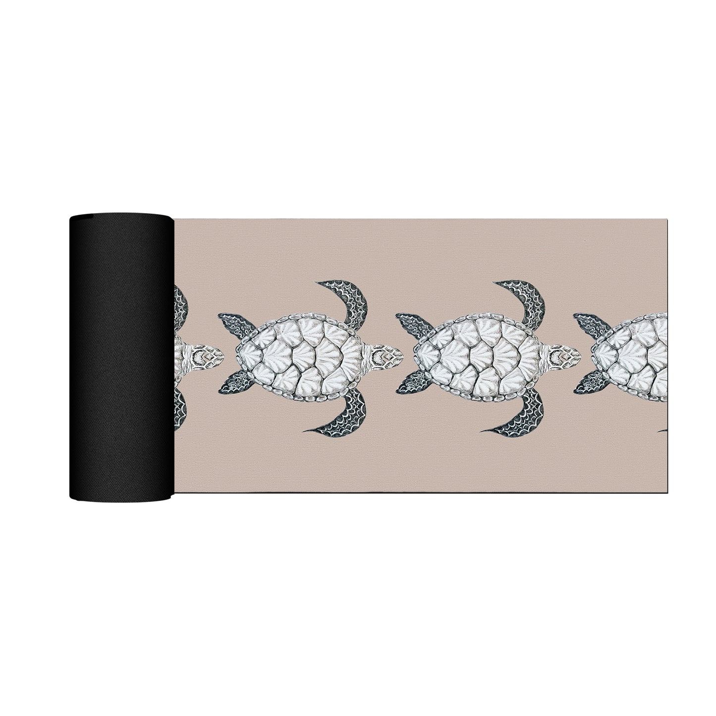 Turtle View On Taupe Desk Pad by Fifo