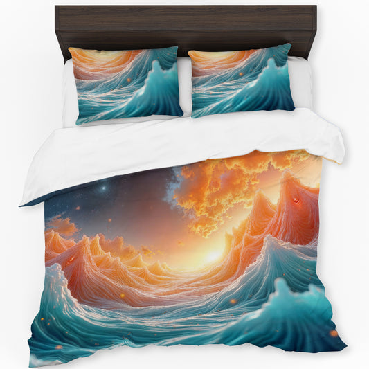 Twilight Ocean Current Duvet Cover Set