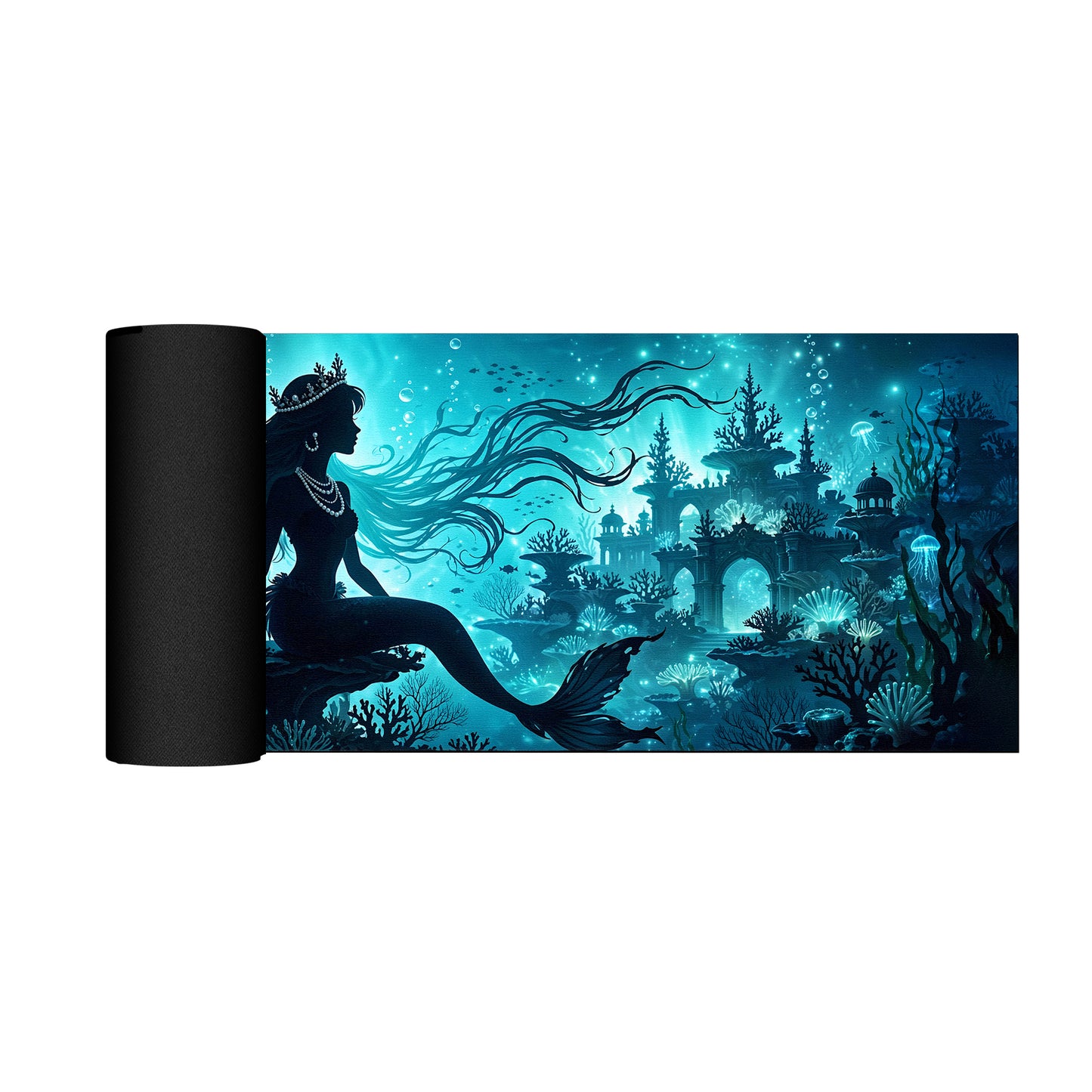 Underwater Castle Desk Pad