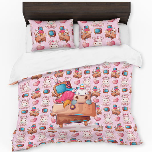Unicorn Fun-Time Kids Duvet Cover Set