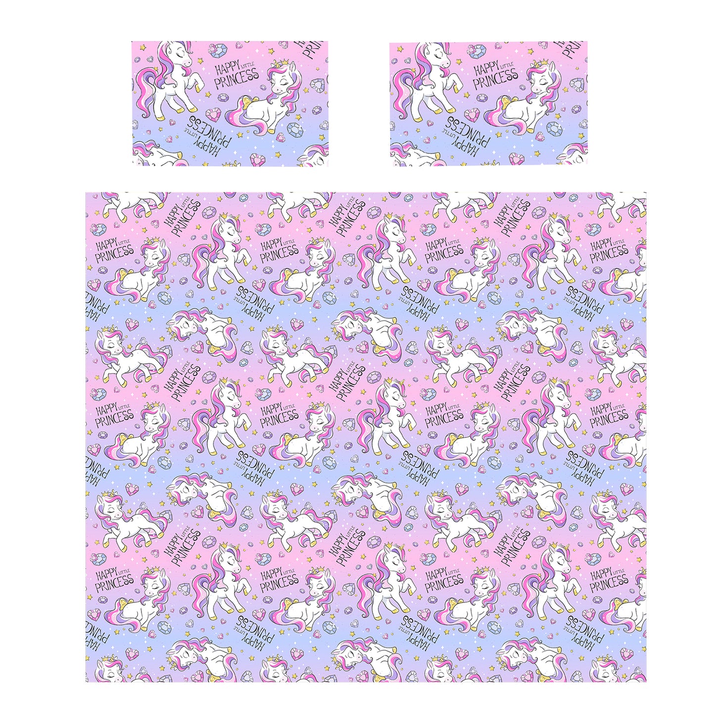 Unicorn Princess Duvet Kids Cover Set