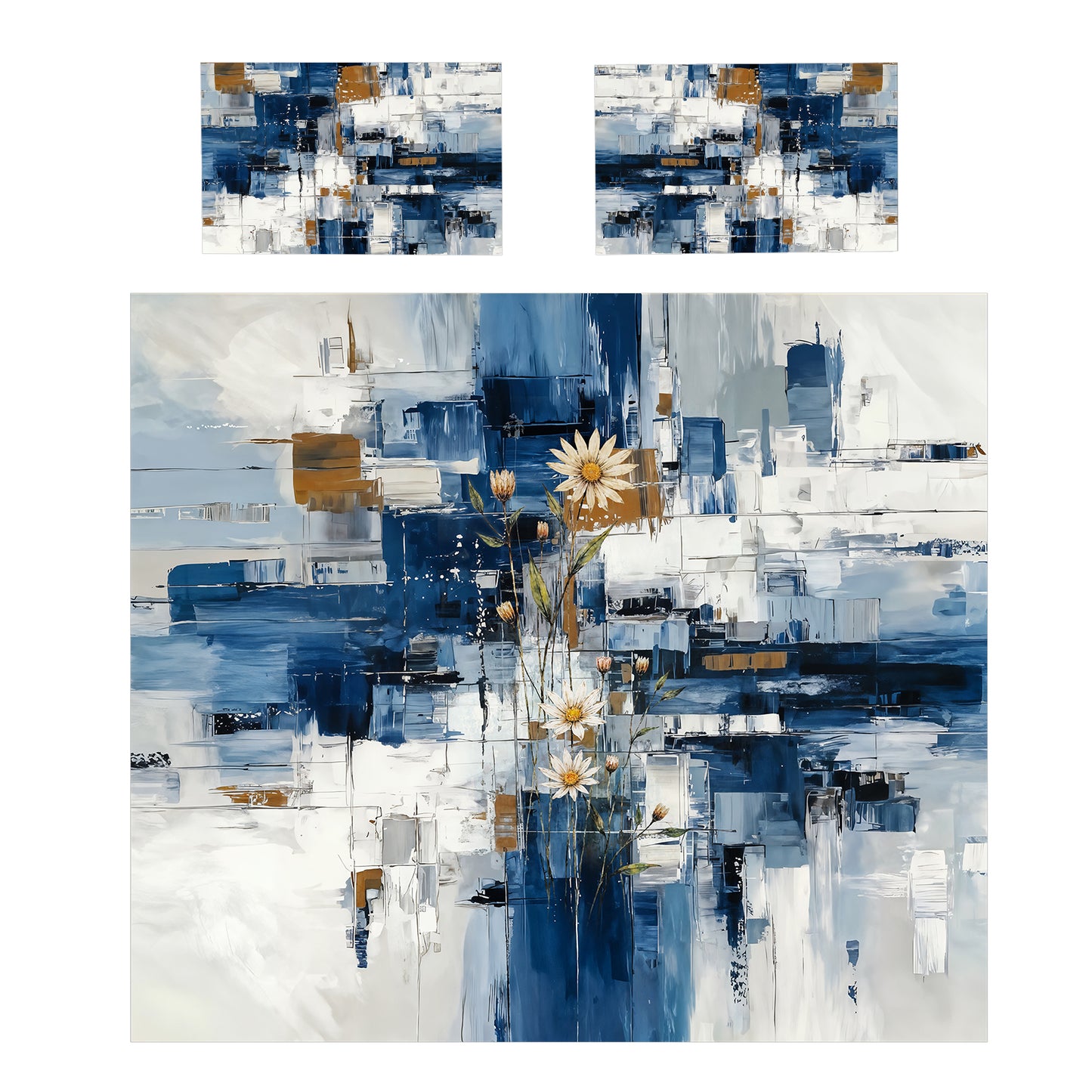Urban Daisies Duvet Cover Set