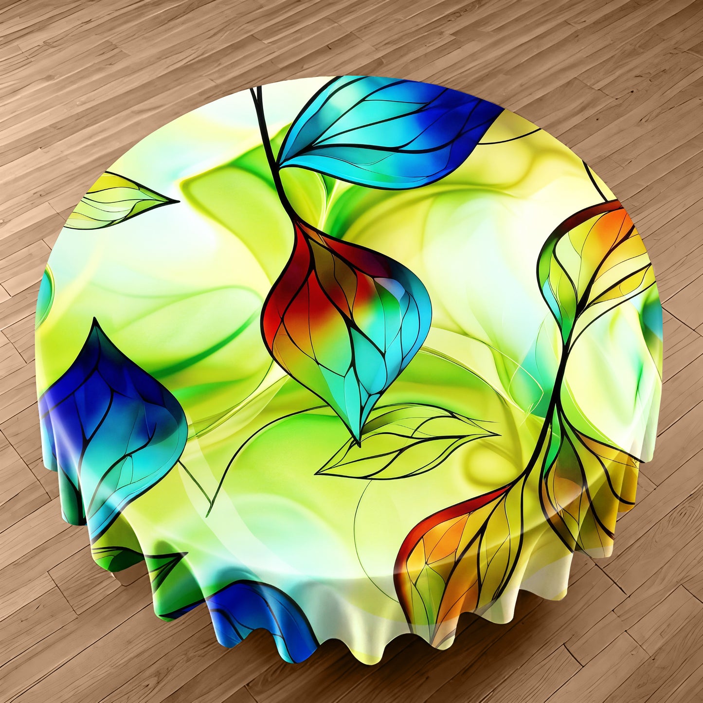 Veins of the Forest Round Tablecloth