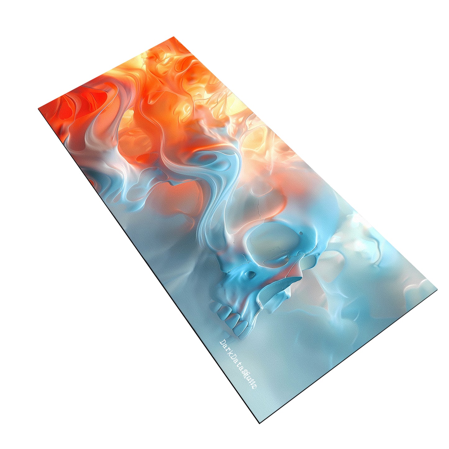 Velvet Sunset Skull by Wikus Schalkwyk Large Desk Pad