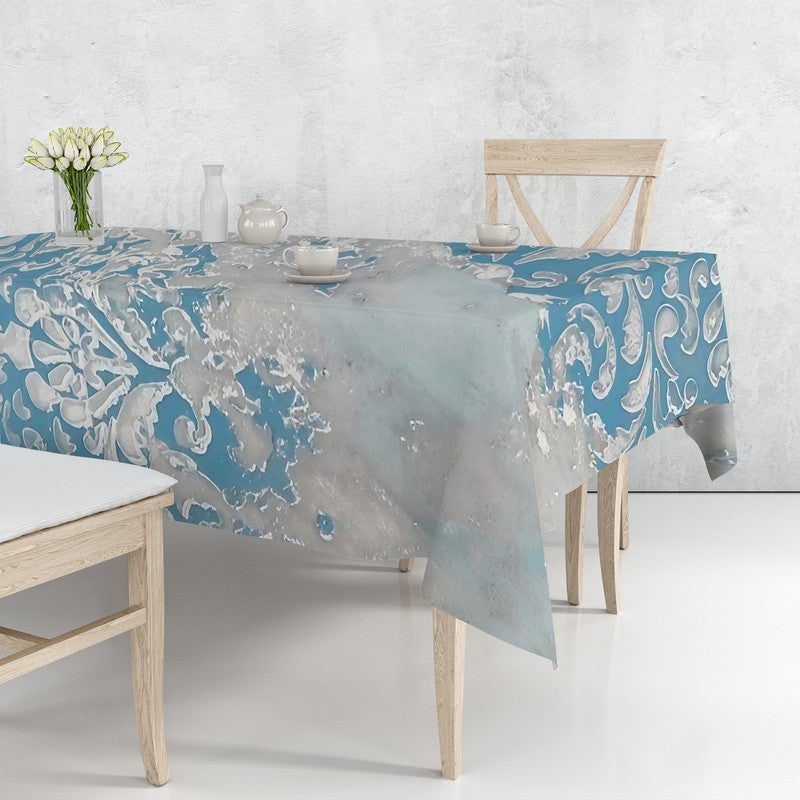 Victorian Blue Rectangle Tablecloth