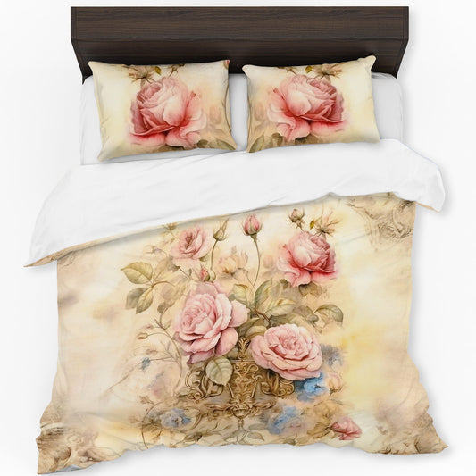 Victorian Rosy Reverie Duvet Cover Set